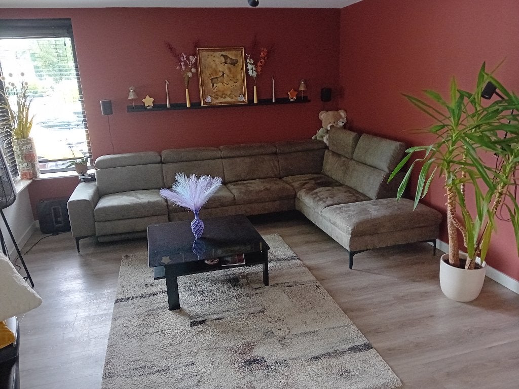 Zithoek met slontafel zgan, Ophalen, Zo goed als nieuw, Stof