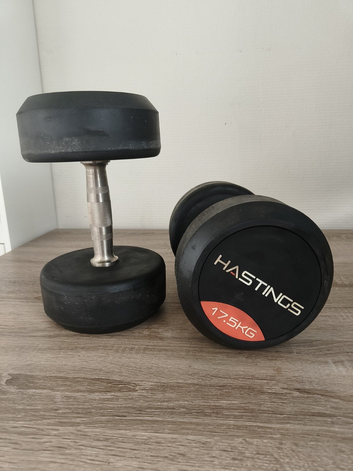 Hastings Dumbbell 17.5KG - Zo goed als nieuw, Ophalen of Verzenden, Zo goed als nieuw, Rug, Dumbbell