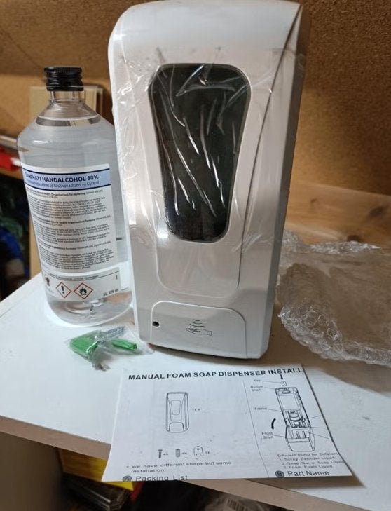 Nieuwe alcohol/zeep dispenser met handalcohol, Ophalen of Verzenden, Nieuw