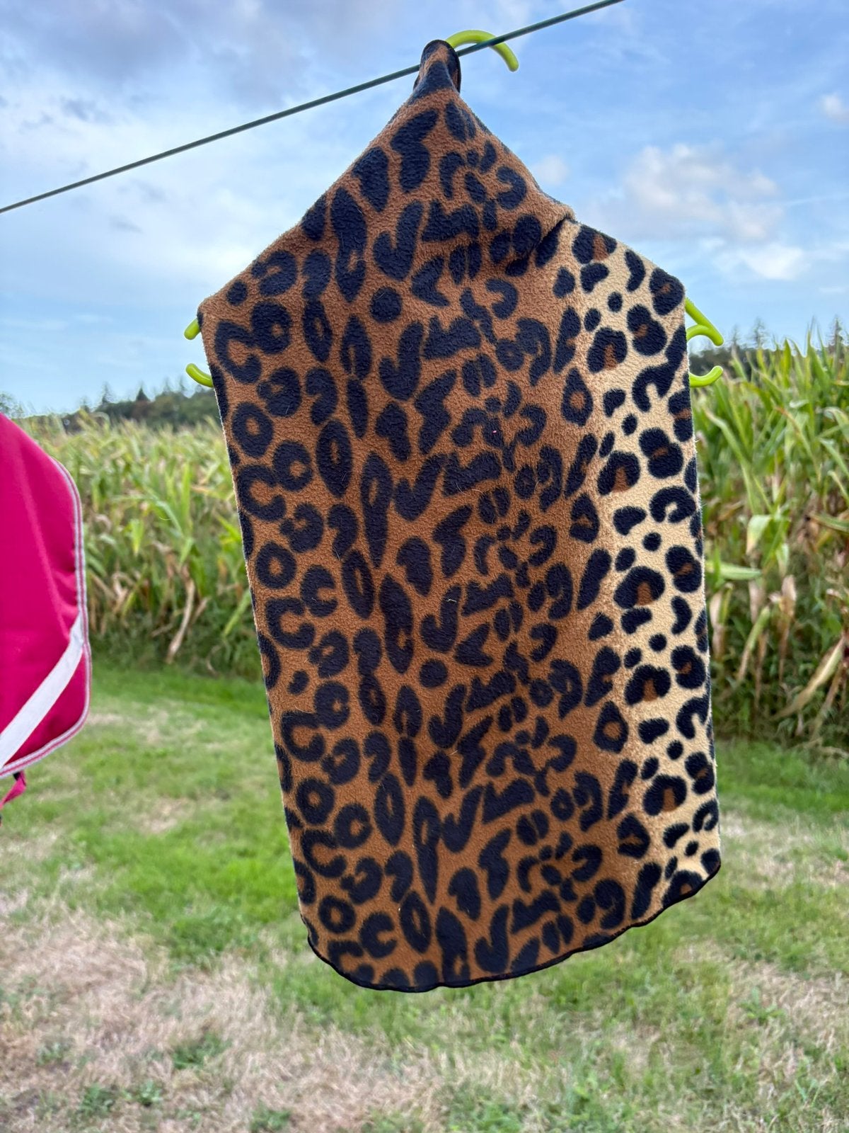 zgan honden -panter- fleece truitje,  46cm, engelse stafford, Dieren en Toebehoren, Ophalen of Verzenden, Zo goed als nieuw, Hondentrui