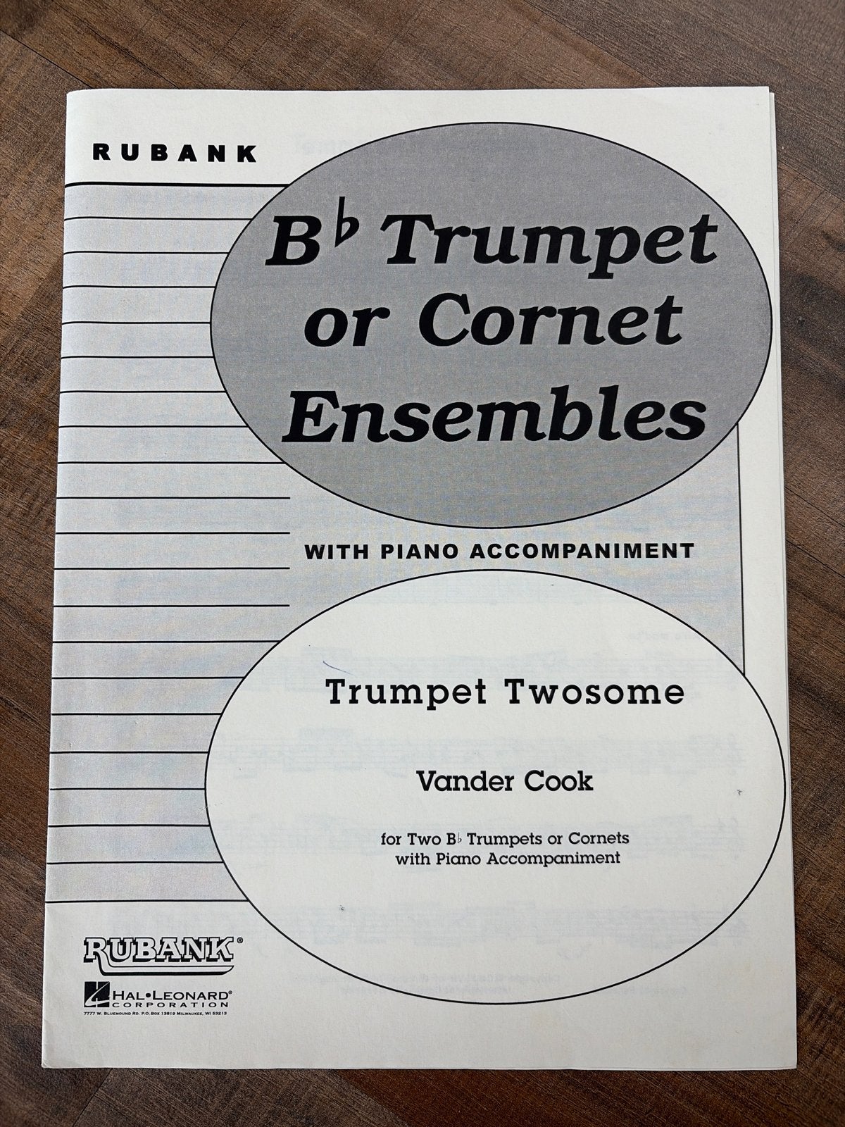 Rubank Bb Trompet of Cornet Ensembles - Trumpet Twosome, Gebruikt, Klassiek, Ophalen of Verzenden, Thema