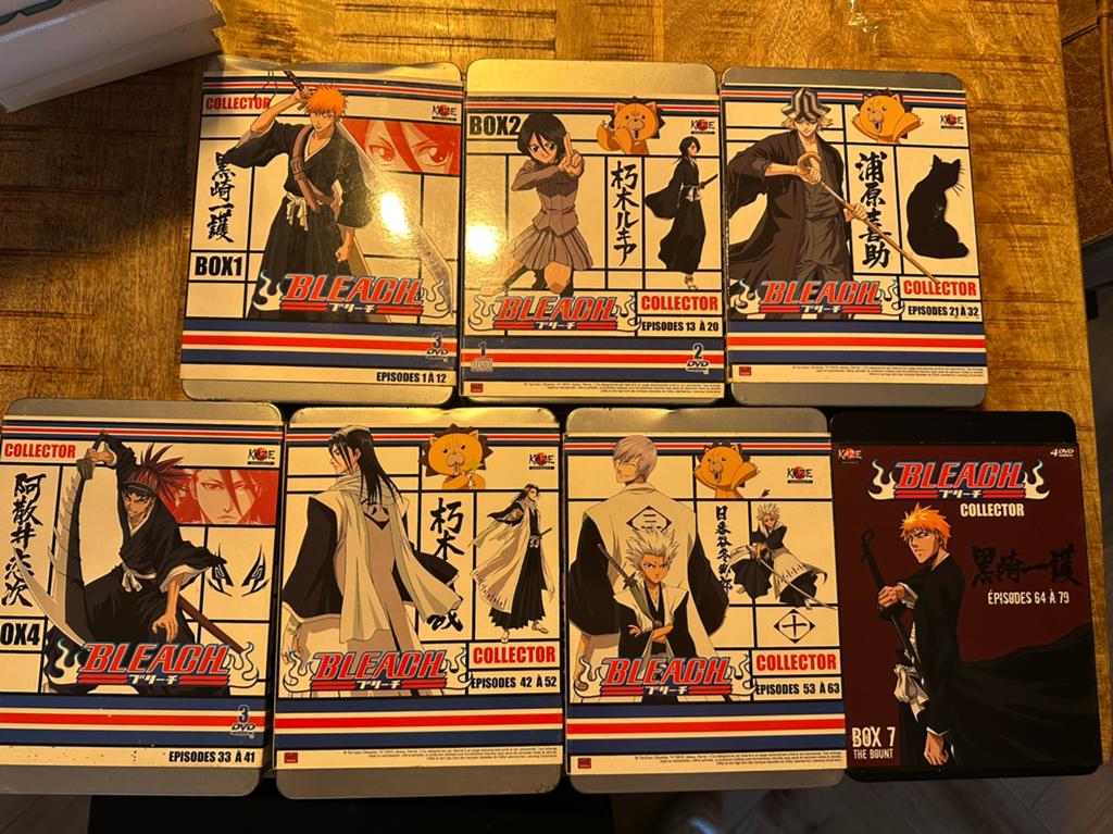 Bleach Limited Steel Collector Boxen 1-7 Zeer Zeldzaam!!, Cd's en Dvd's, Boxset, Ophalen of Verzenden, Zo goed als nieuw, Alle leeftijden