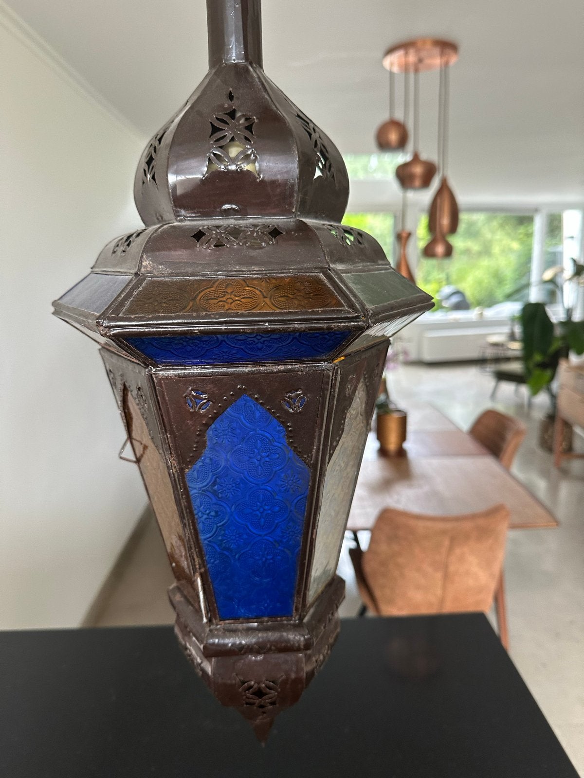 Arabische Hanglamp met E27 Fitting, Ophalen of Verzenden, Gebruikt, Metaal, E27 (groot)