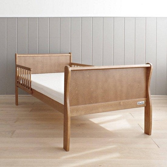 Woodies peuterbed 140x70 evt. inclusief matras, Gebruikt, 70 tot 85 cm, 140 tot 160 cm, Ophalen