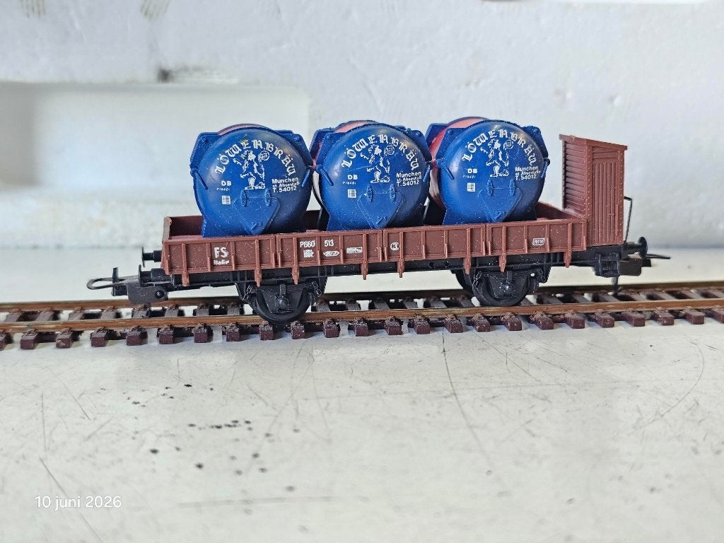 modeltrein Ho lima wagon, containers, Hobby en Vrije tijd, Modeltreinen | H0, Gebruikt, Gelijkstroom, Wagon, Ophalen of Verzenden