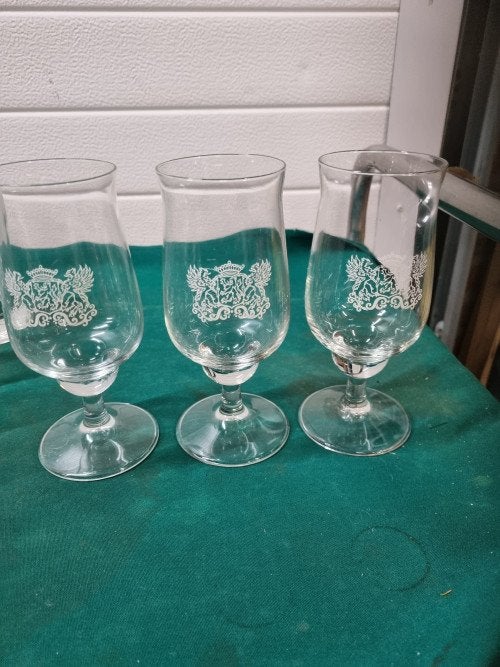 bierglazen met wapen van Vlaardingen, Ophalen of Verzenden, 'T Olde Gre-j, Info@toldegrej.nl, Endepoelstraat 20f Didam