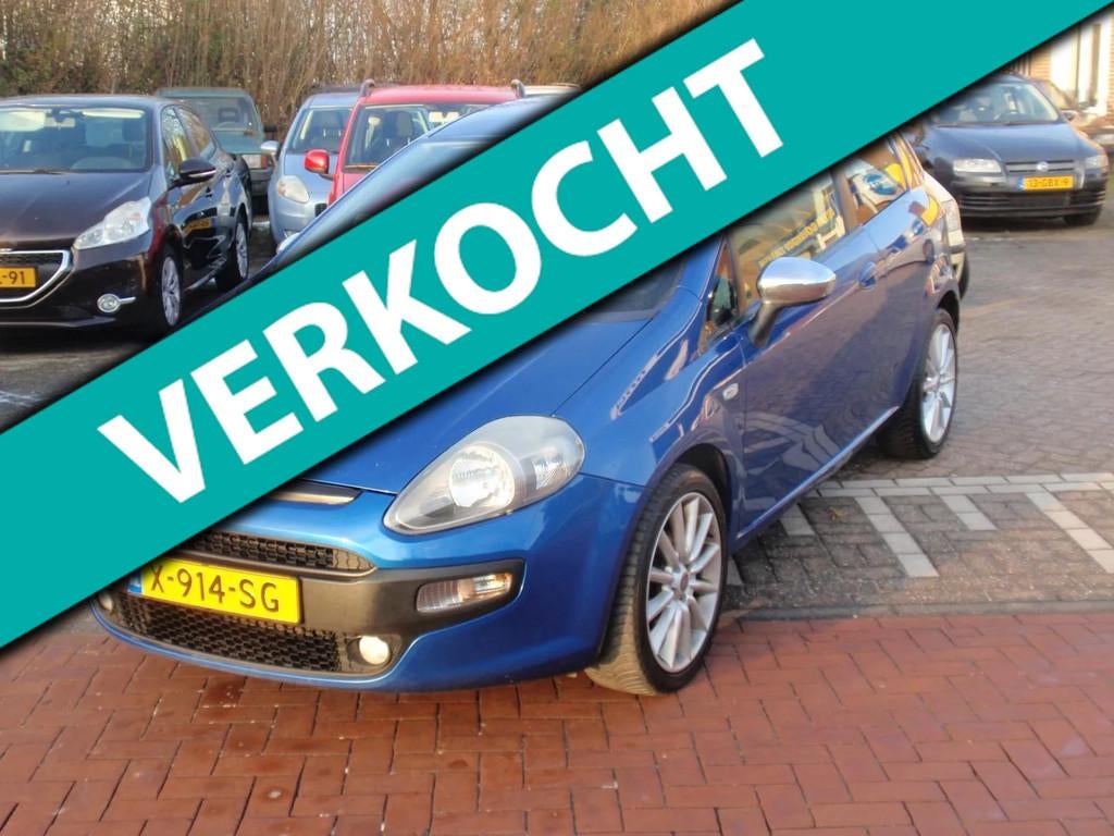 Fiat Punto Evo 1.4-16V Multiair Racing, Auto's, Fiat, Euro 5, Stof, Zwart, 4 cilinders