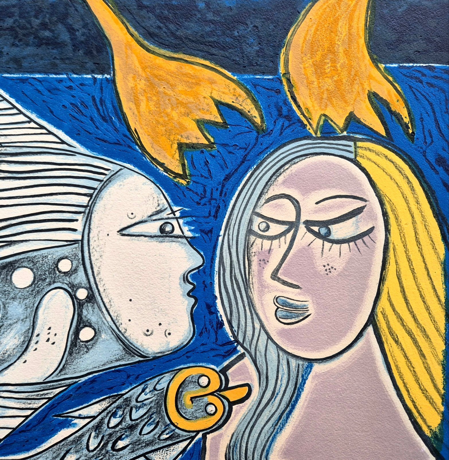 Corneille - Seduction Aquatique - Certificied Carburandum, Figuren, Glas, Ophalen of Verzenden, Gelimiteerde oplage