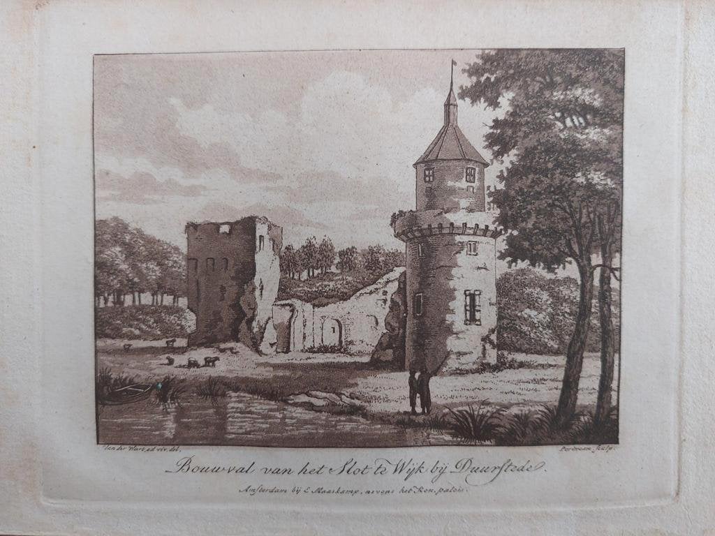 11 / Bouwval slot Wijk bij Duurstede, Antiek en Kunst, Ophalen of Verzenden
