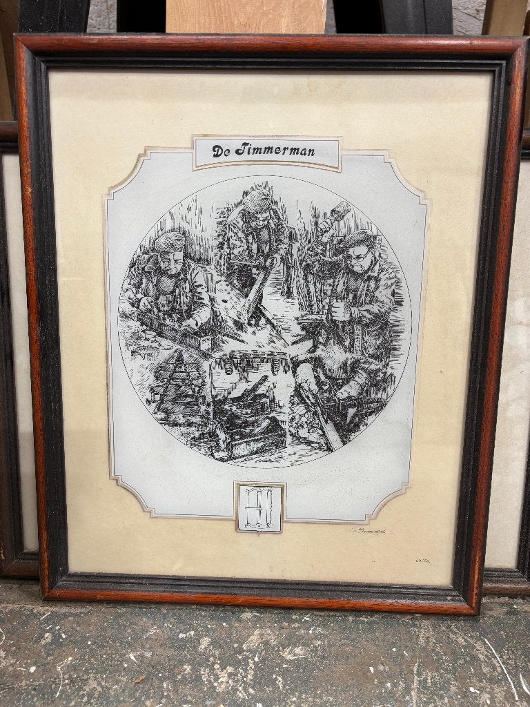 De Timmerman G. Swaenepoel gesigneerd 50500, Met tekst, Dagelijks leven, Overige technieken, 2000 tot heden