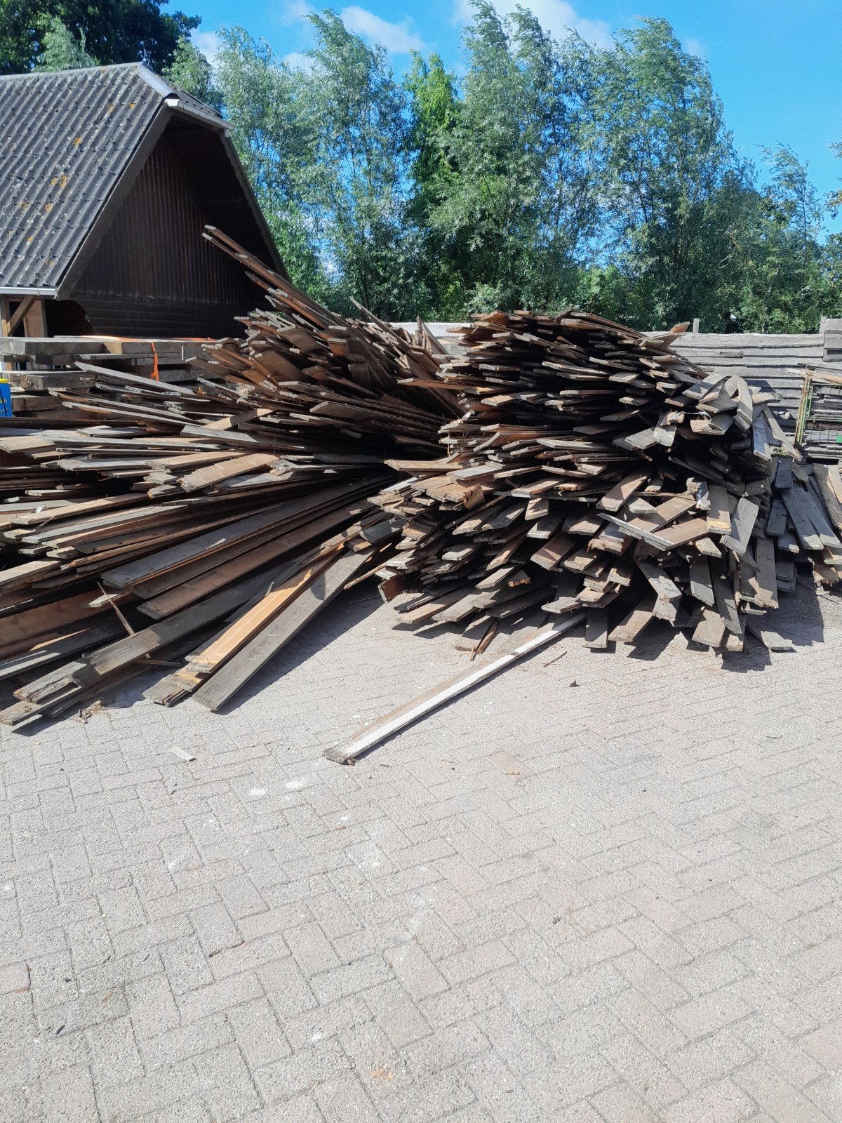 Grote partij gebruikt dak hout diverse lengtes, Minder dan 25 mm, Ophalen of Verzenden, Plank, 300 cm of meer