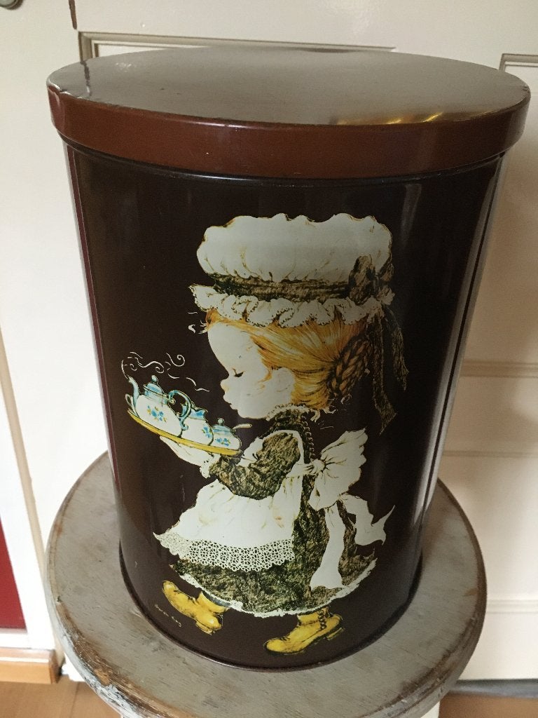 grote blik Holly Hobbie, Verzamelen, Blikken, Gebruikt, Overige, Ophalen