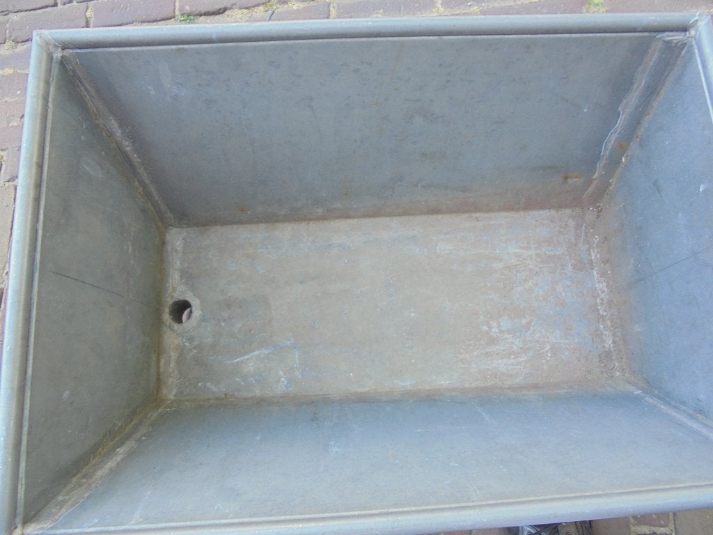 ZINKEN bak voor de bolder kar, Antiek en Kunst, Curiosa en Brocante, Ophalen of Verzenden