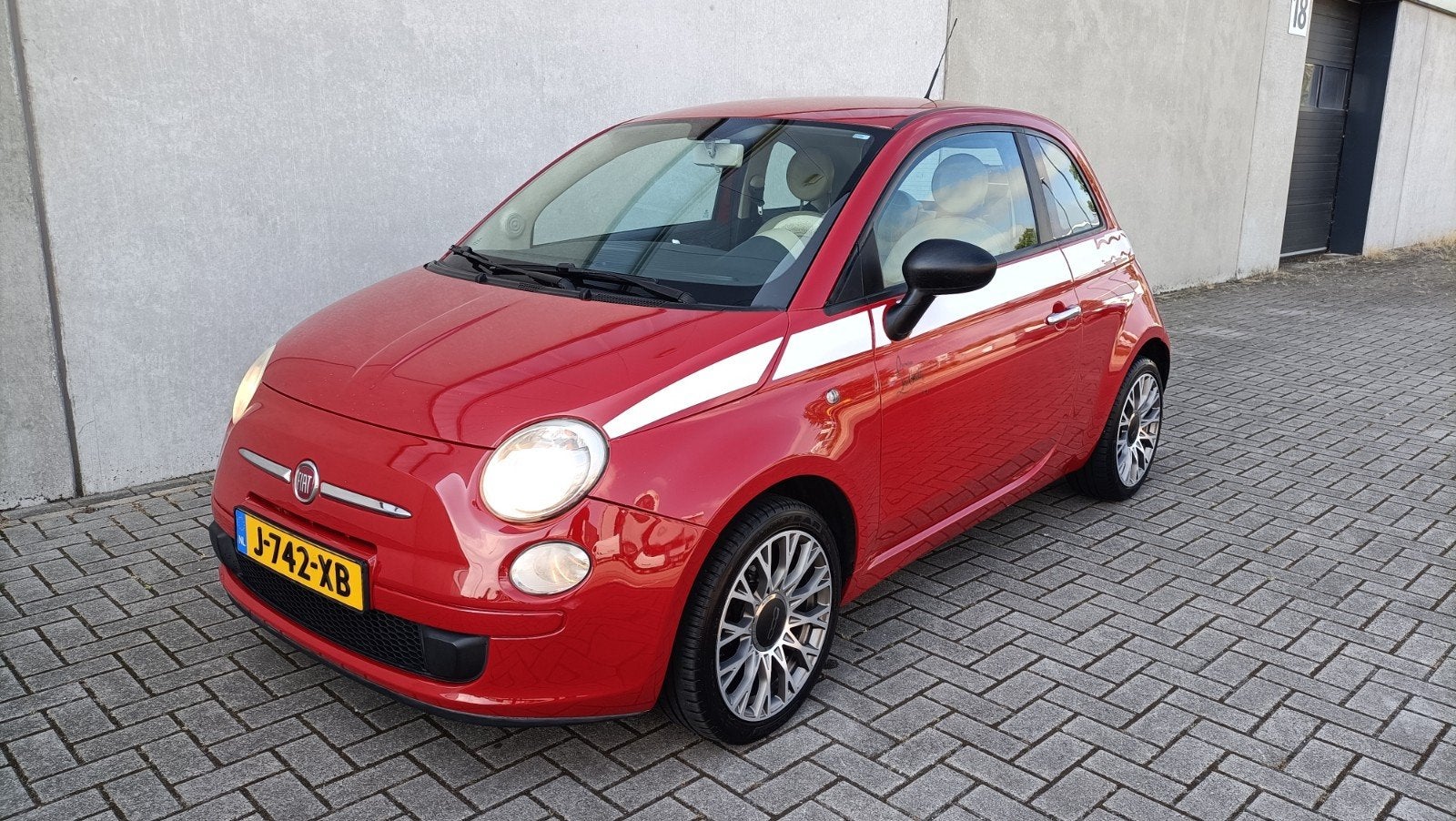 Fiat 500 1.2 2008 Nieuwe apk ijskoude airco, Voorwielaandrijving, Stof, 1242 cc, 4 cilinders