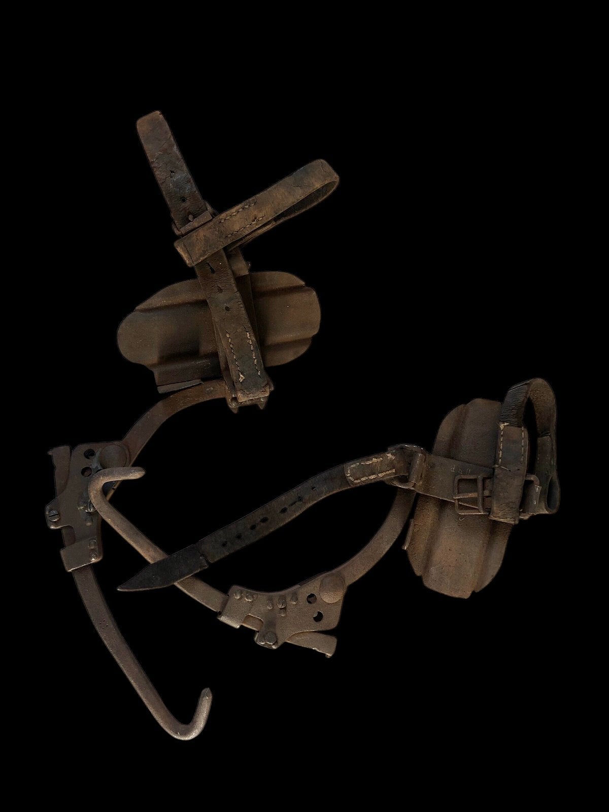 WH WW2 Nachrichtentruppen fernmelder steigeisen, Verzamelen, Ophalen, Duitsland