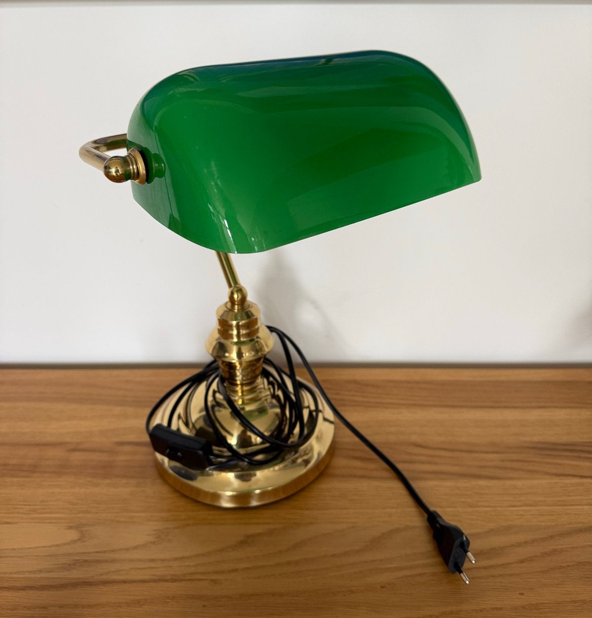 Retro Groen met Gouden Bureaulampje, Ophalen, Zo goed als nieuw, Retro