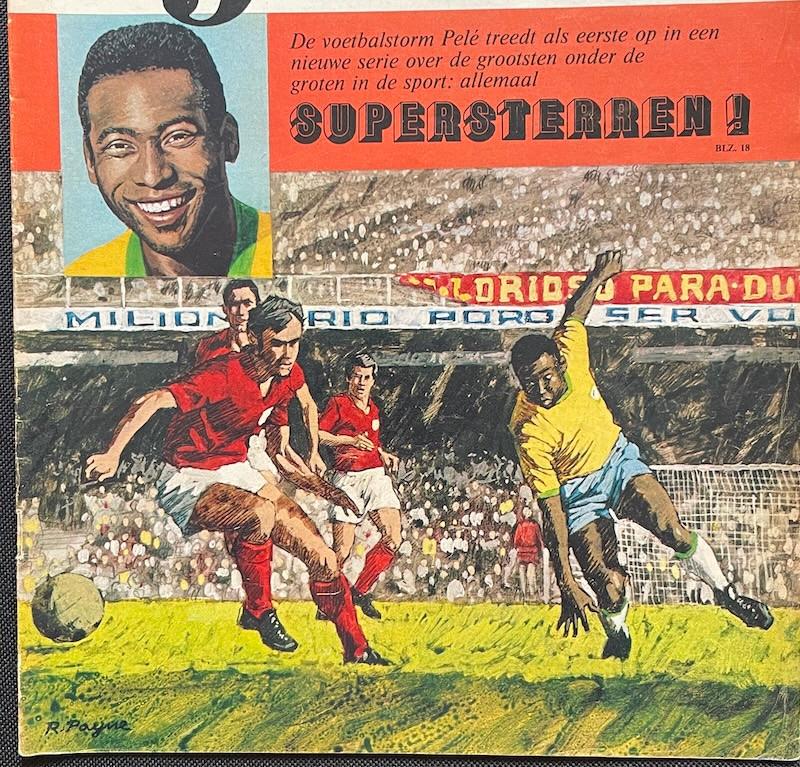 voetbal Superster Pelé op omslag tijdschrift KIJK 1973, Verzamelen, Sportartikelen en Voetbal, Ophalen of Verzenden, Gebruikt