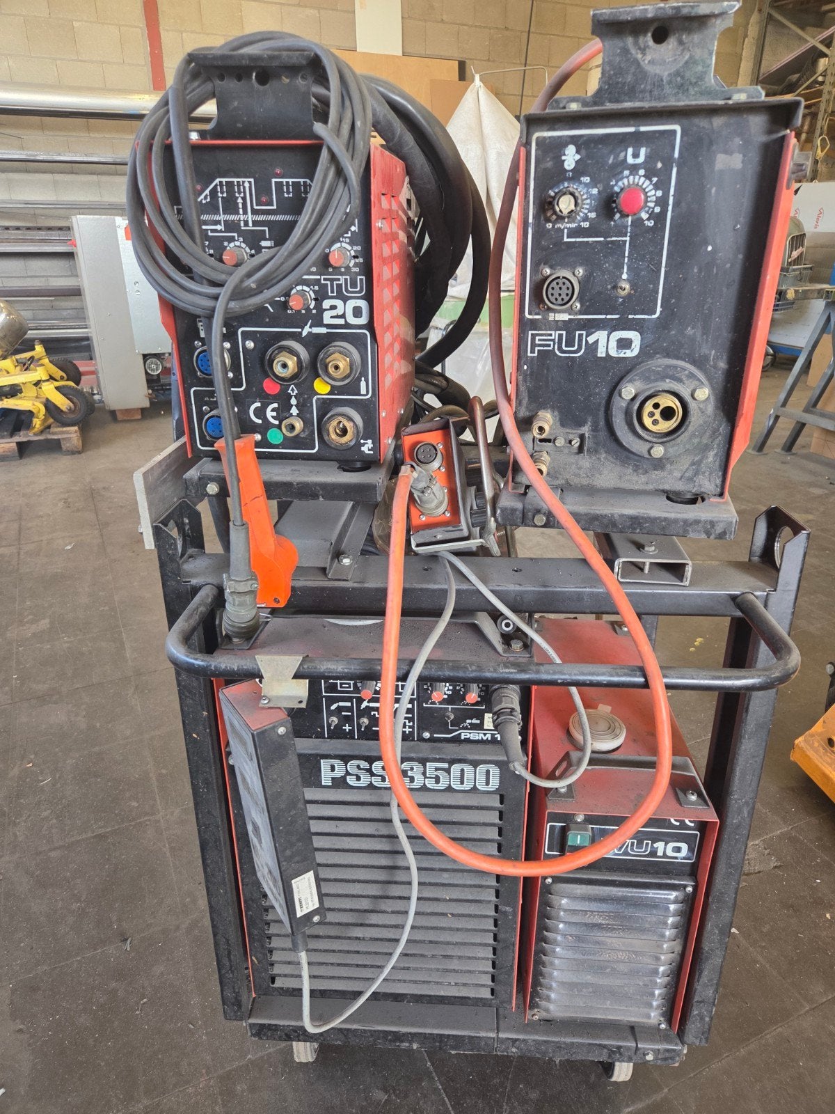 Kemppi PSS 3500 Lasapparaat met FU10 en TU20, Doe-het-zelf en Verbouw, Ophalen, Gebruikt, 250 ampère of meer, Overige typen