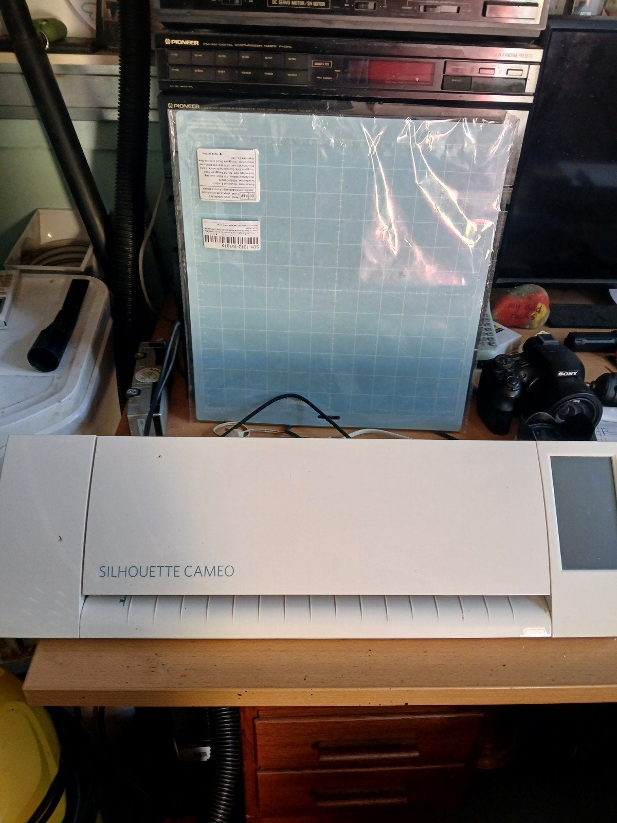 Silhouette Cameo met accessoires en folie, Geschikt voor snijden, Gebruikt, Ophalen of Verzenden, Silhouette