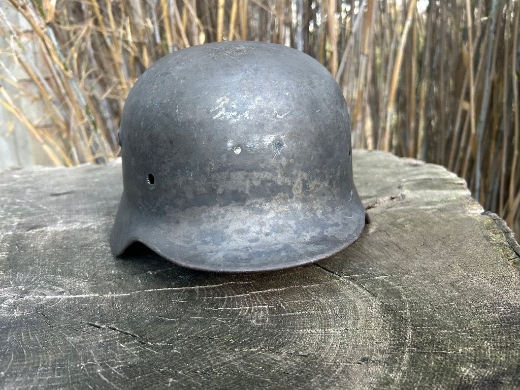 Duitse M40 helm WO2, Verzamelen, Ophalen of Verzenden, Duitsland, Helm of Baret