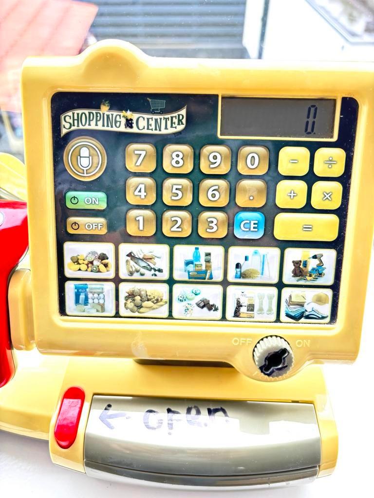 Speelgoed kassa 'Shopping Center' met scanner, Spelcomputers en Games, Spelcomputers | Overige, Zo goed als nieuw, Ophalen of Verzenden