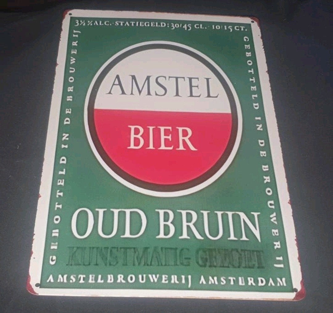 Wandbord amstel bier, Verzamelen, Biermerken, Ophalen of Verzenden, Nieuw, Reclamebord, Plaat of Schild, Overige merken