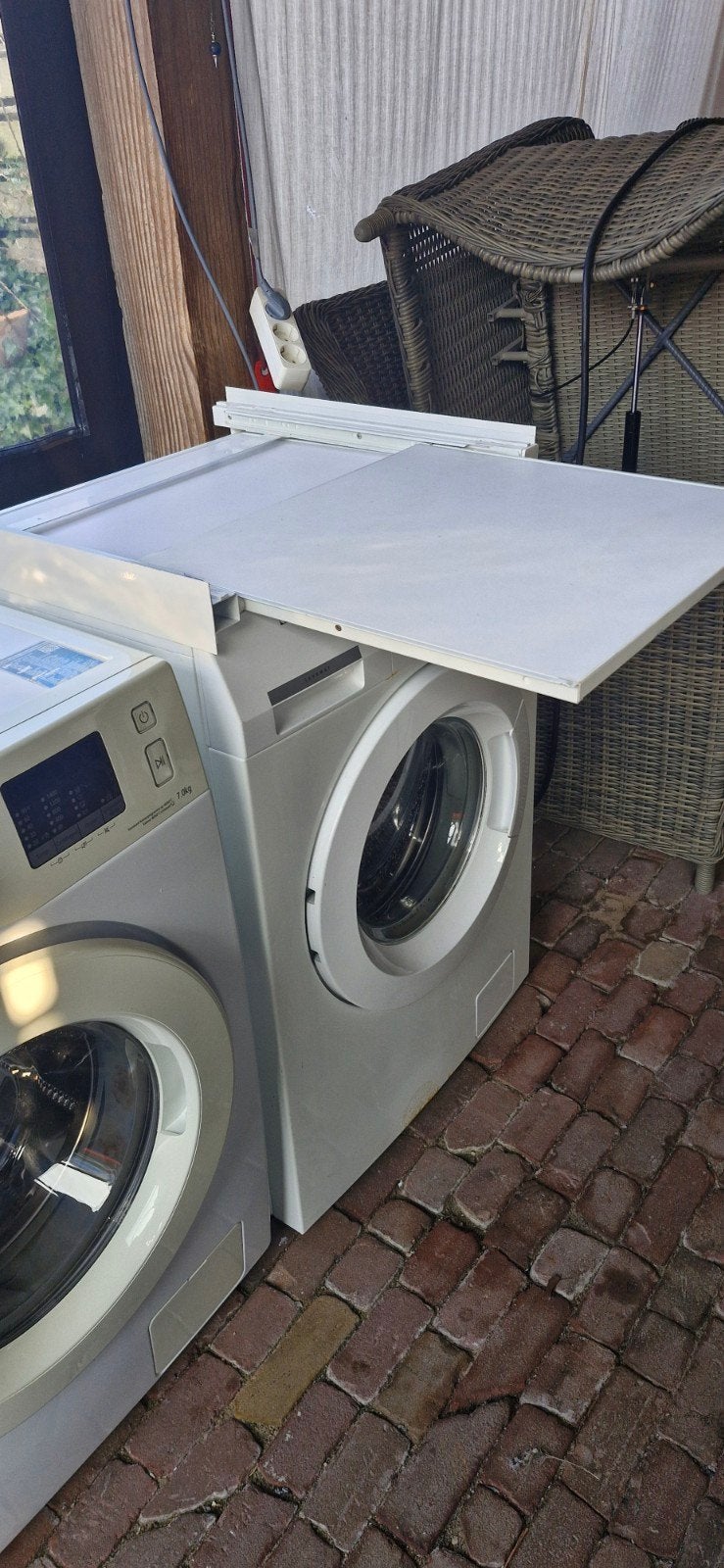Uitschuifbare plank voor wasmachine of droger / bezorgen, Witgoed en Apparatuur, Ophalen of Verzenden