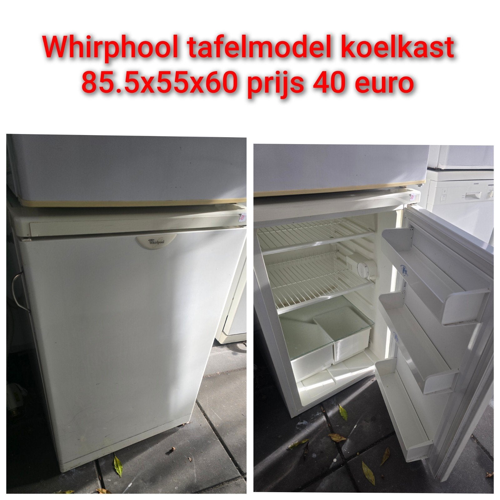 Tafelmodel koelkasten vanaf 40 euro, Witgoed en Apparatuur, 100 tot 150 liter, Ophalen, Met vriesvak