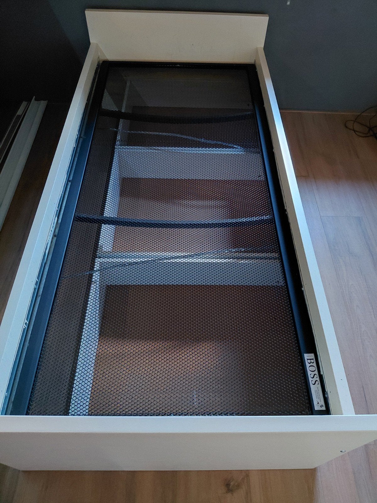 Eenpersoonsbed met lades en spiraalbodem, Ophalen, Gebruikt, 90 cm, Eenpersoons