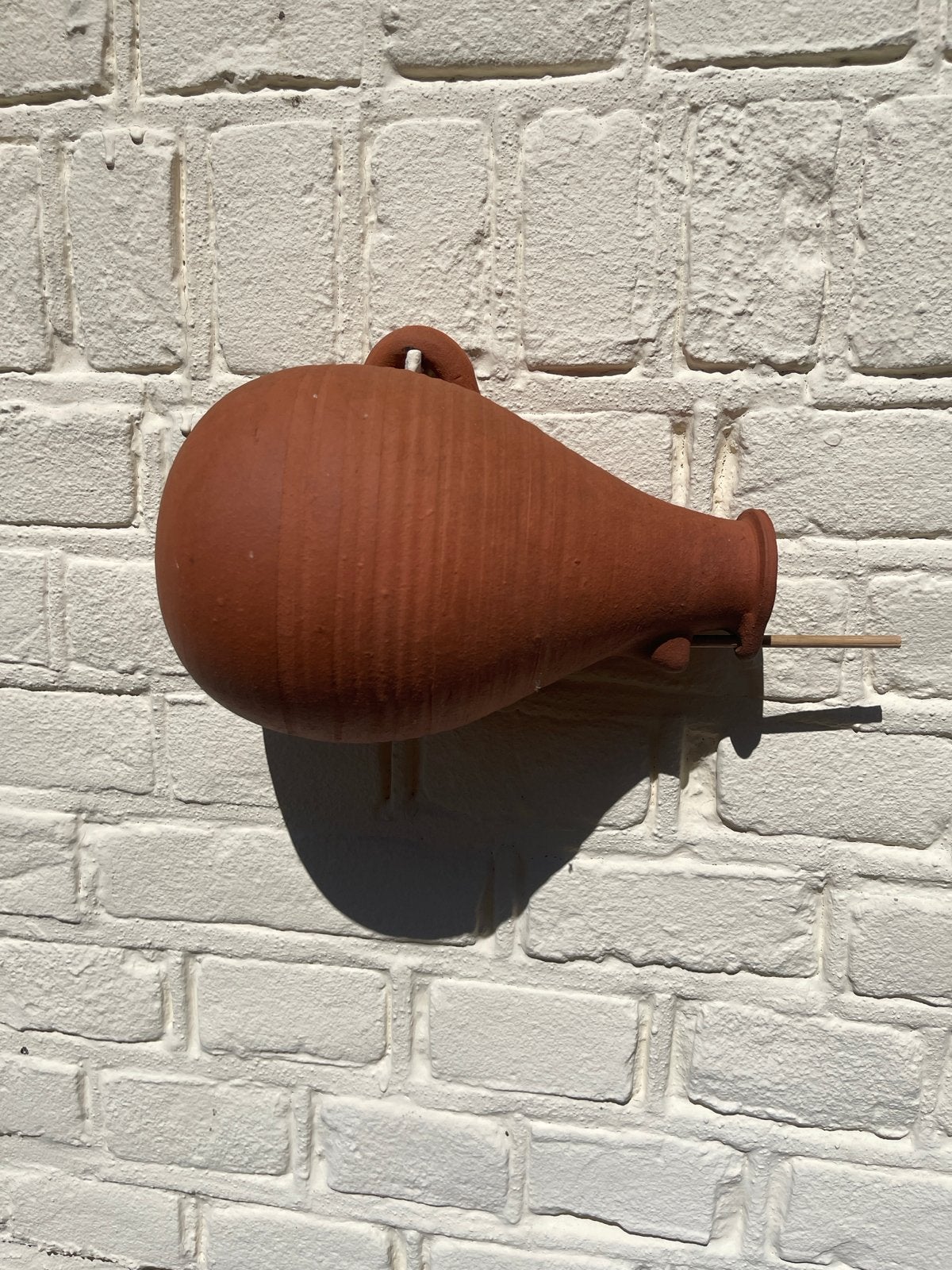 Terracotta Vogelhuisje - Handgemaakt, Ophalen of Verzenden, Gebruikt