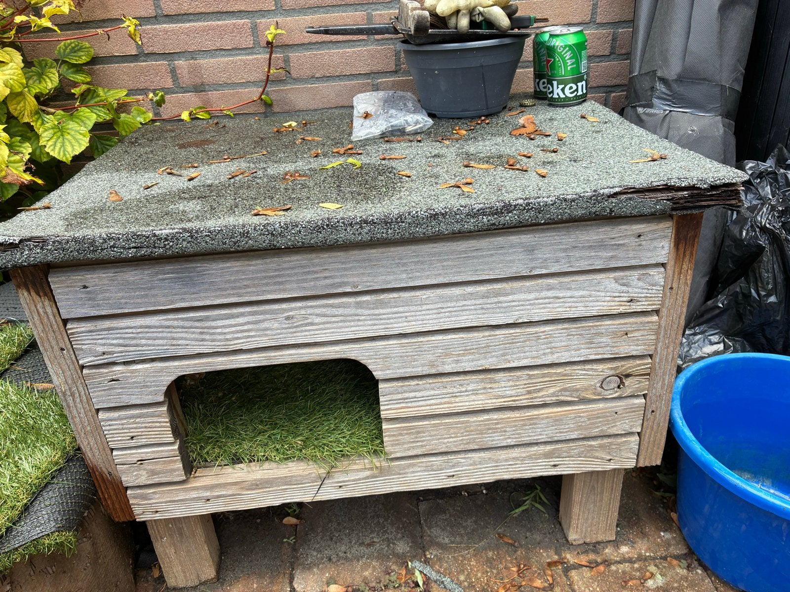 Buitenhokje kat, Ophalen, Gebruikt