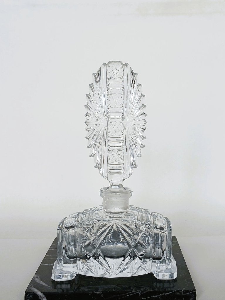 Parfumfles Flacon Kristal Ernst Buder Vintage, Antiek en Kunst, Ophalen of Verzenden