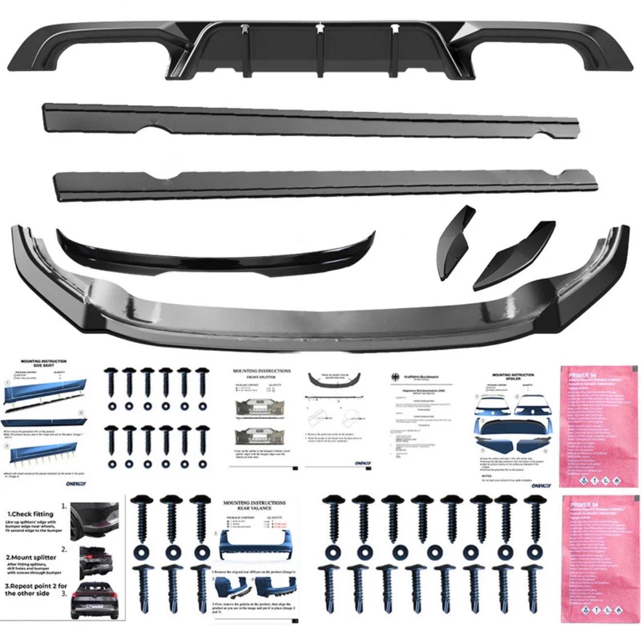 Oneway Complete bodykit Volkswagen Golf VII HB R 2013-2016, Ophalen of Verzenden