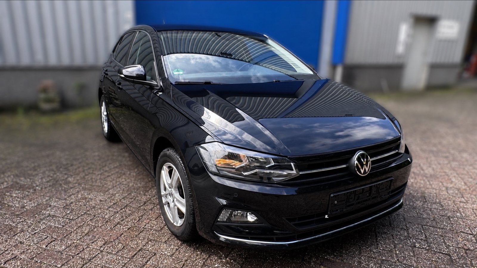 VOLKSWAGEN POLO 1.0 tsi 2021 CARPLAY ACC schadeauto, Volkswagen, Zwart, Handgeschakeld, Ophalen of Verzenden