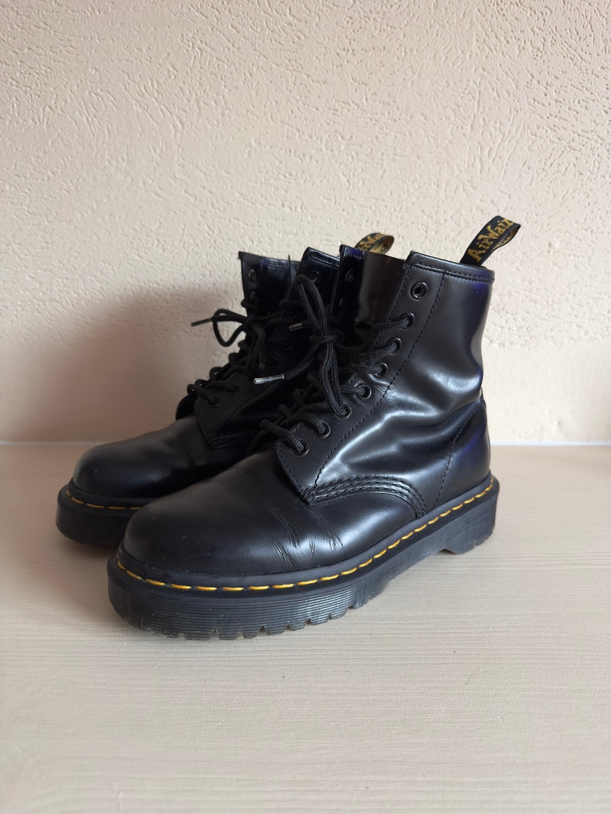 Dr. Martens 1460 Bex Smooth - Maat 38, Zwart, Lage of Enkellaarzen, Ophalen of Verzenden, Zo goed als nieuw
