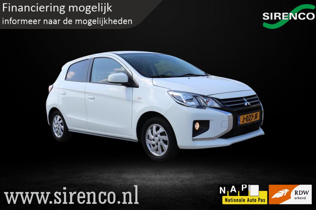 Mitsubishi Space Star 1.2 Active sport| nieuw model | Androi, Voorwielaandrijving, Stof, Gebruikt, Wit