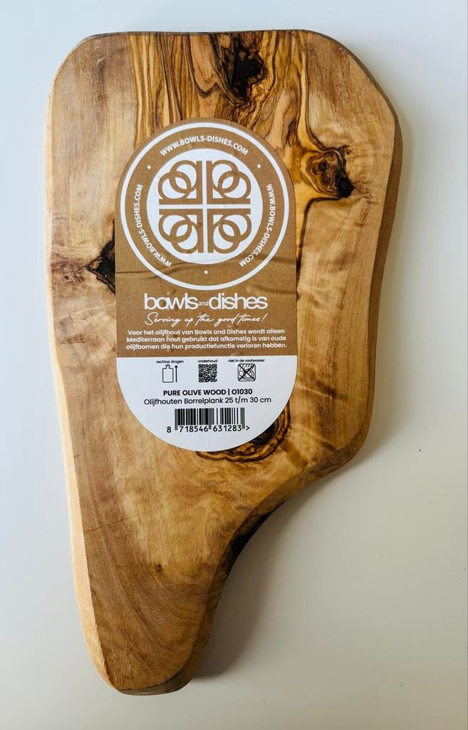 Bowls&Dishes Pure Olive Wood - snijplank - Nieuw, Hout, Snij-/serveerplank, Nieuw, Ophalen of Verzenden