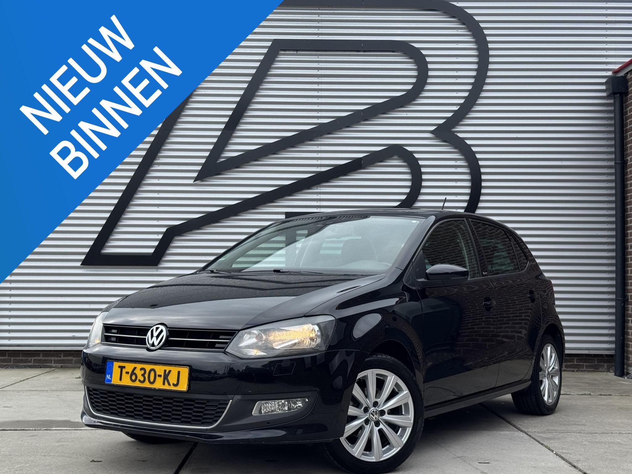 Volkswagen Polo 1.2-12V BlueMotion Trendline 1e Eigenaar|Pan, Voorwielaandrijving, Euro 5, 1198 cc, Zwart