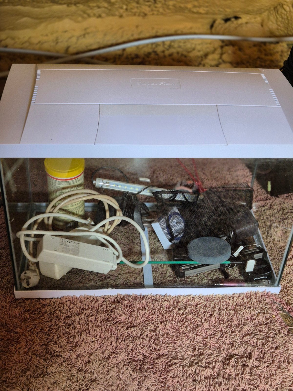 aquarium +kast., Ophalen, Leeg aquarium