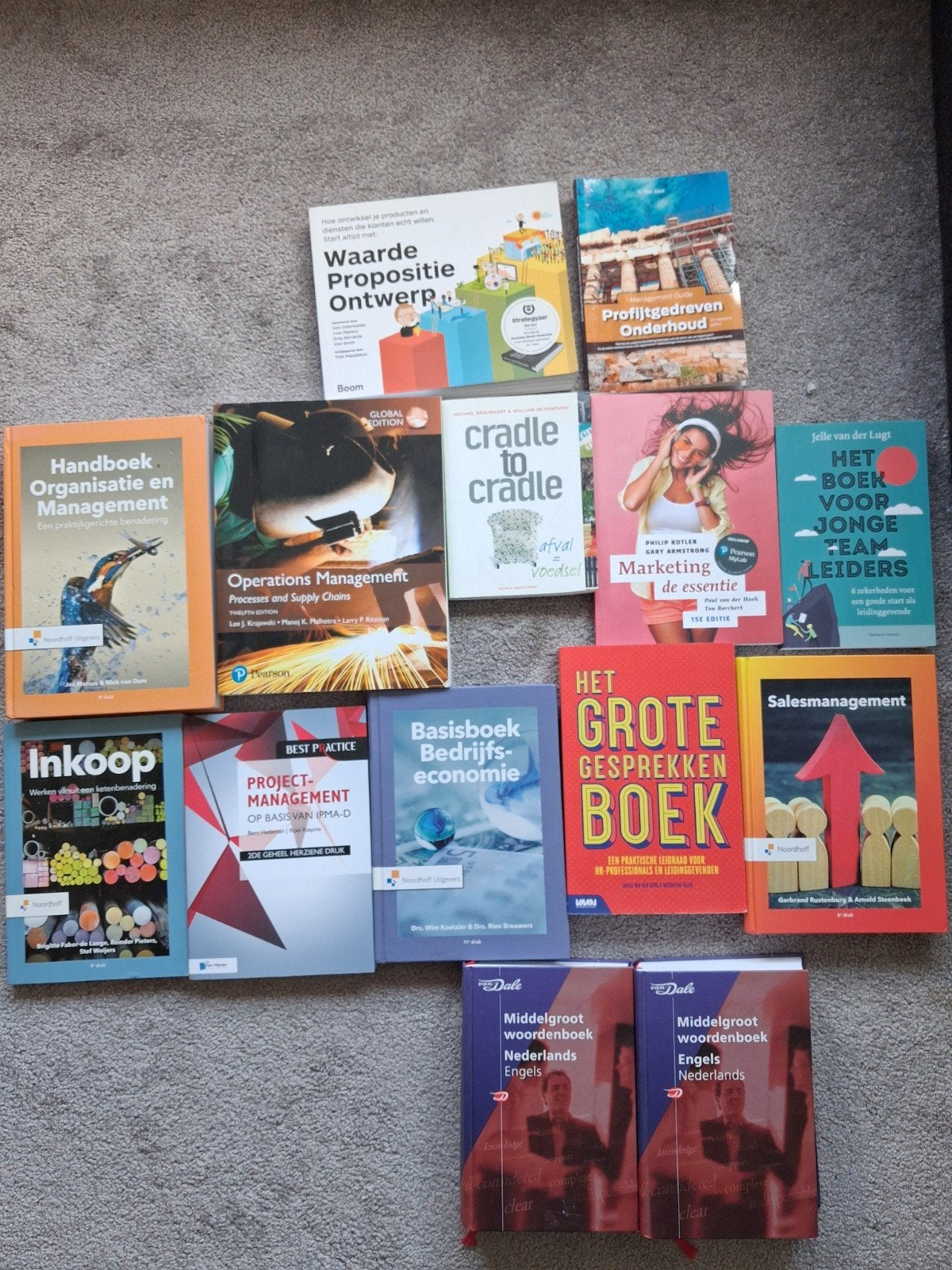 Diverse studieboeken: Management, Marketing, Economie, etc., Boeken, Ophalen, Gamma, Zo goed als nieuw, HBO