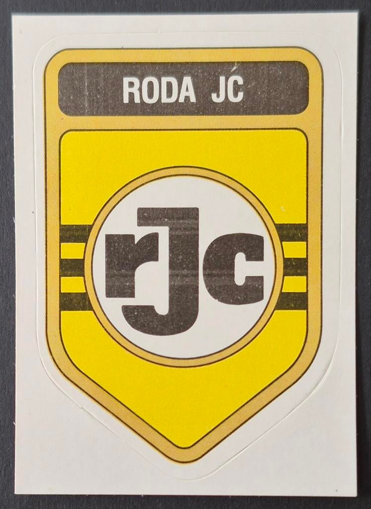 Panini sticker embleem Roda JC, 1979/1980, Ophalen of Verzenden, Zo goed als nieuw, Sticker