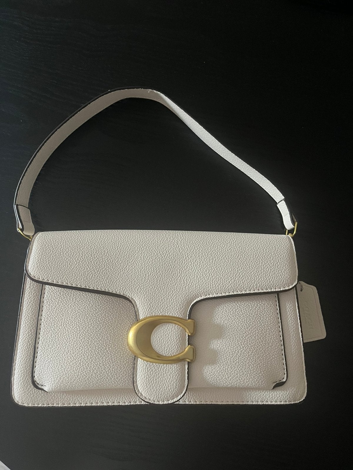 Coach tabby tas wit/creme, Verzenden, Zo goed als nieuw, Wit, 100 cm of meer