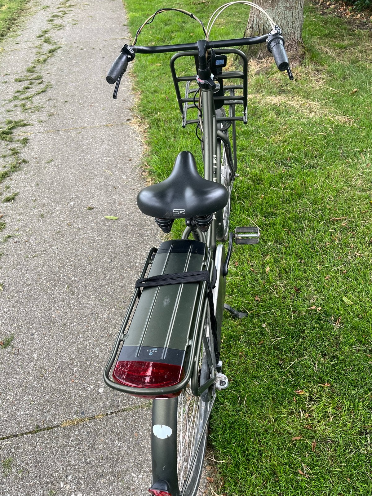 Mooie Cortina electriche damesfiets, Gebruikt, Velgrem, Versnellingen, 50 tot 53 cm