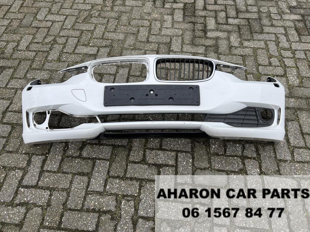 F30 F31 Voorbumper Xenon 3 serie Wit Alpinweiss BMW Orig 193, Gebruikt, Voor, Bumper