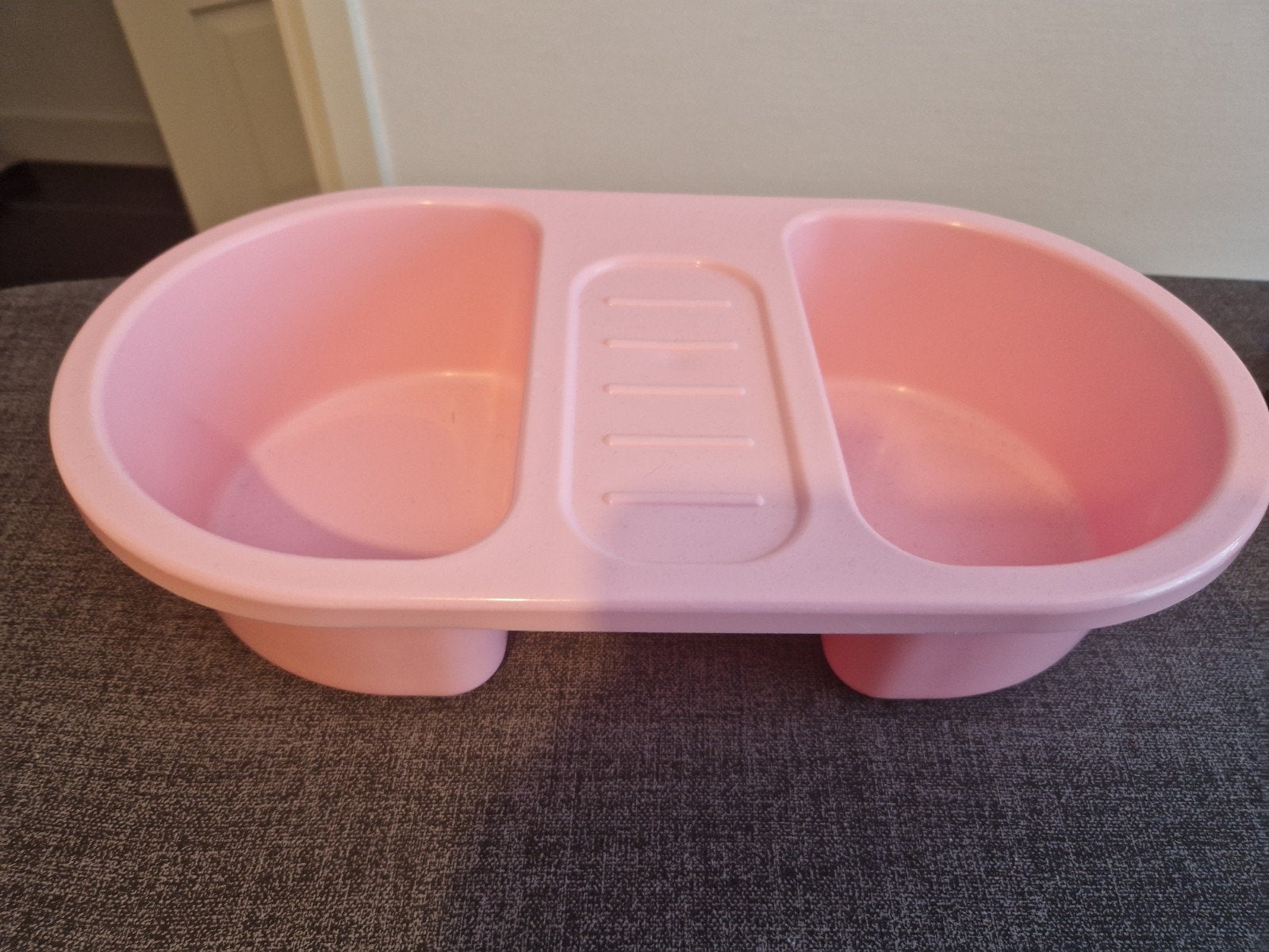 Roze babybadje met twee compartimenten, Overige merken, Gebruikt, Ophalen of Verzenden, Badje