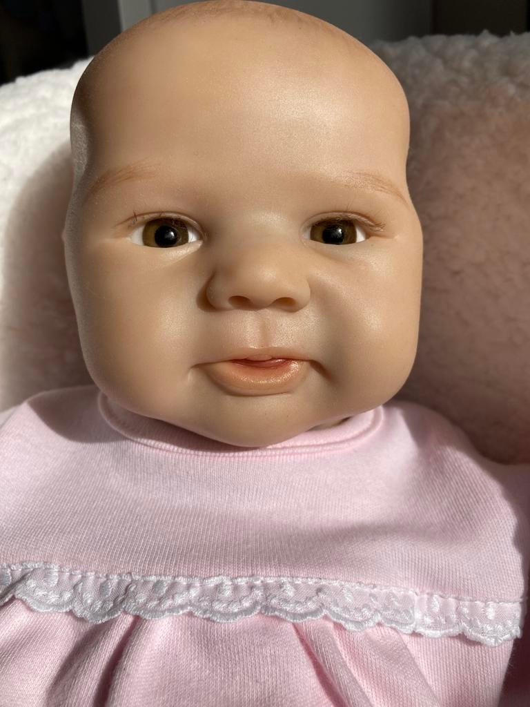 Prachtige reborn  BO van Sandy faber, Verzamelen, Poppen, Ophalen of Verzenden, Zo goed als nieuw, Pop