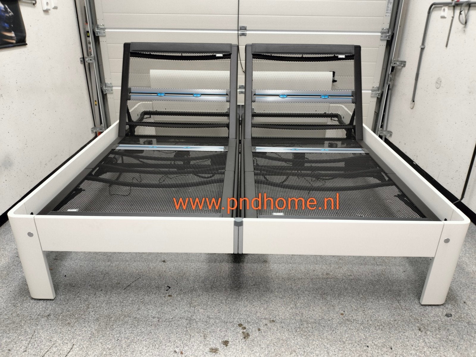 Auping Auronde deelbaar bed 180x200 elektrische verstelbaar, Verstelbaar, Verzenden, Tweepersoons, Zo goed als nieuw