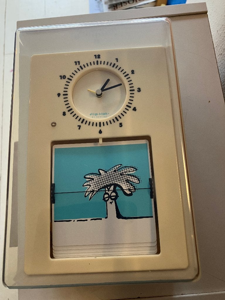 Flip-clock by NeXtime fun time klok met plaatjes voor kids, Ophalen of Verzenden, Nieuw, Overige typen