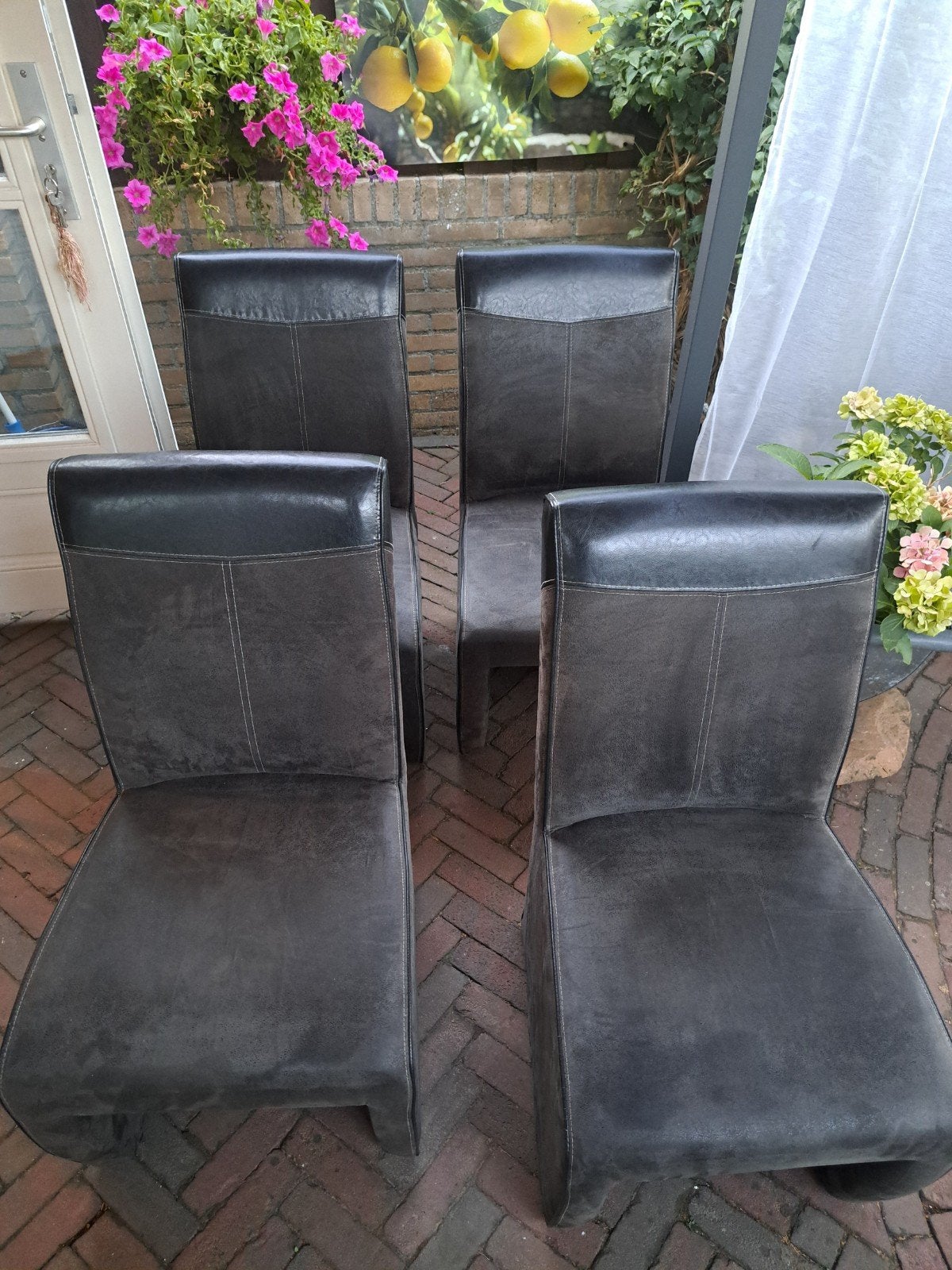 keuken stoelen, Huis en Inrichting, Stoelen, Ophalen, Gebruikt, Vier