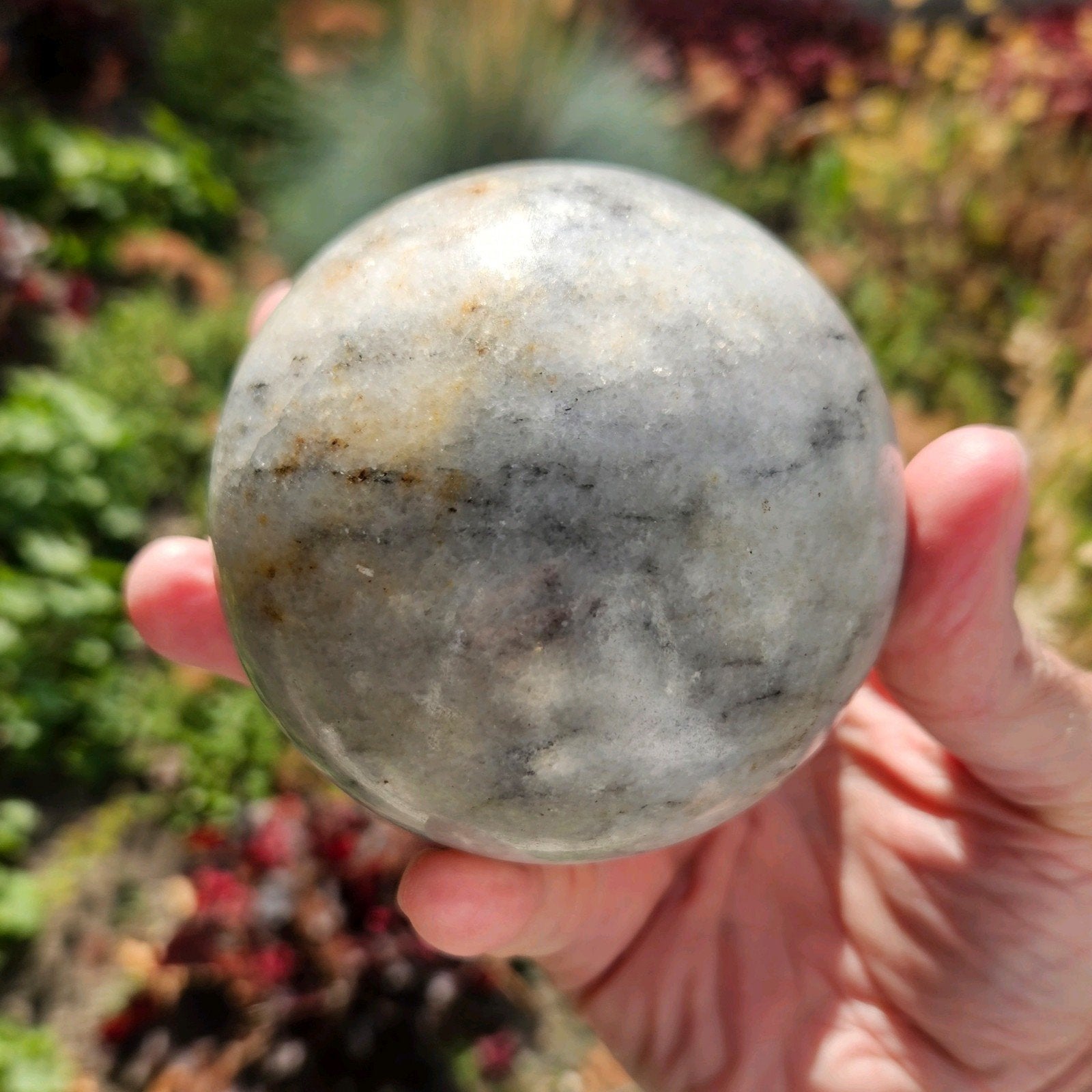 Marmeren Bol (Ø 87,5 mm), Ophalen of Verzenden, Zo goed als nieuw, Meerkleurig, Natuurlijk materiaal